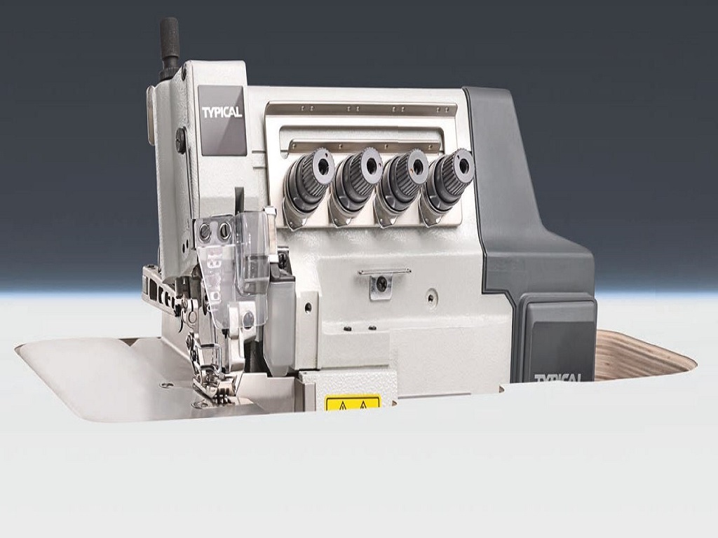 Super high speed 4-thread backtacking overlock machine