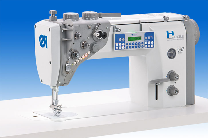  Heavy single needle lockstitch machine with integrated direct drive