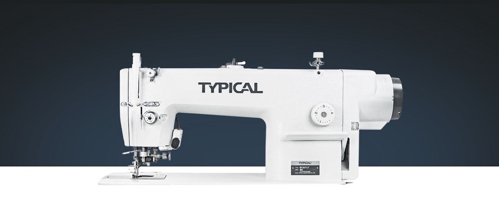 Direct-drive high-speed lockstitch sewing machine with  drop feed and edge cutter